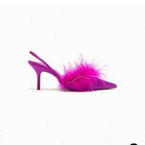 Zara Feather Shoes
